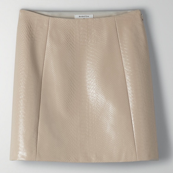 Aritzia Dresses & Skirts - Aritzia Faux Leather Snakeskin Skirt